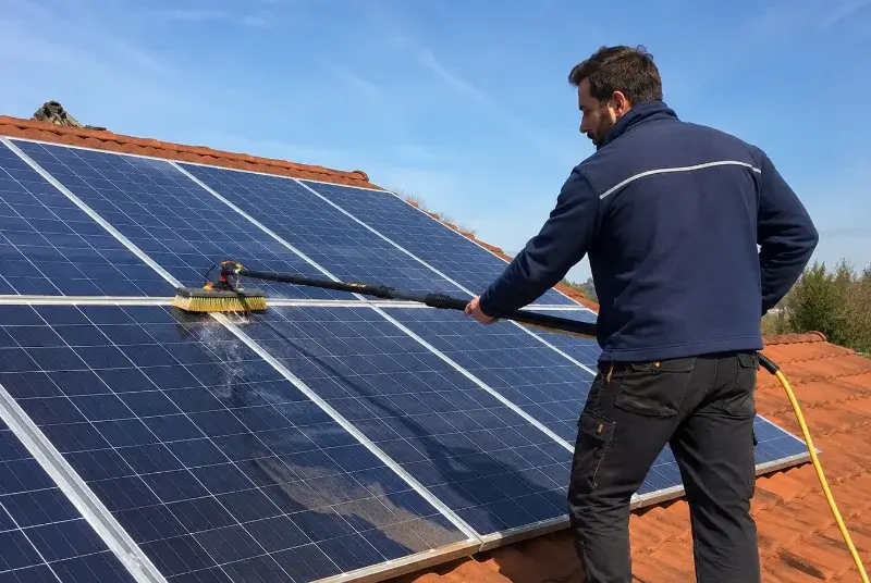 Nettoyage et entretien de panneaux solaires à Lyaud