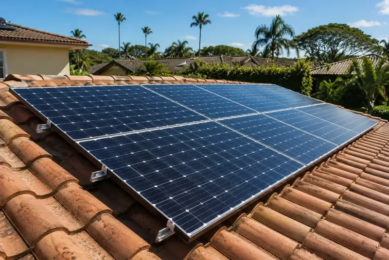 Installation de panneaux solaires à Lyaud